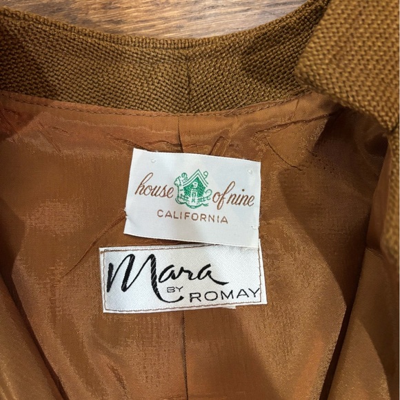 Vintage 1960s House of Nine x Mara by Romay Camel Blazer – XS/Small - Picture 6 of 12